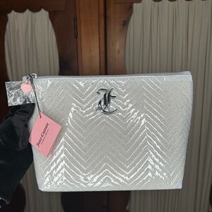 Juicy Couture Light Blue Cosmetic Pouch NWT
